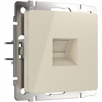 Розетка Ethernet RJ-45 Глянцевая Слоновая кость